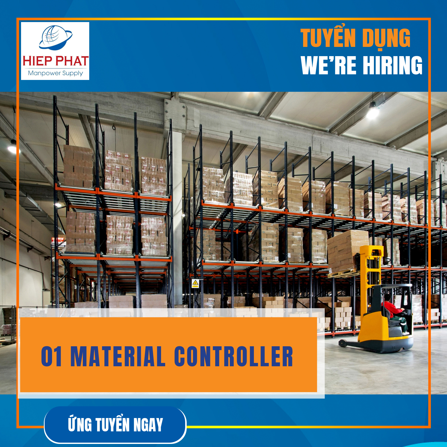 [Tuyển Dụng] 01 Material Controller